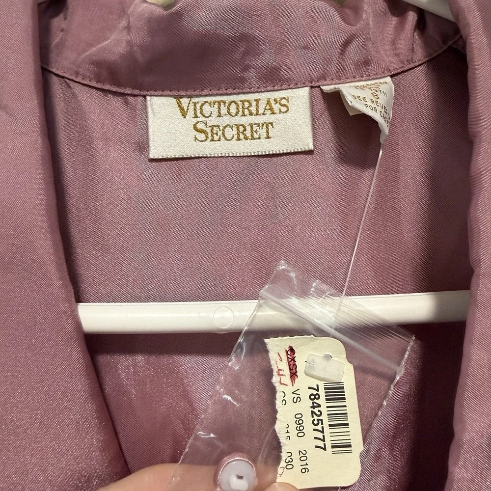 Victoria's Secret Gold Label NWT Vintage Pink Satin Pajama Lounge Set